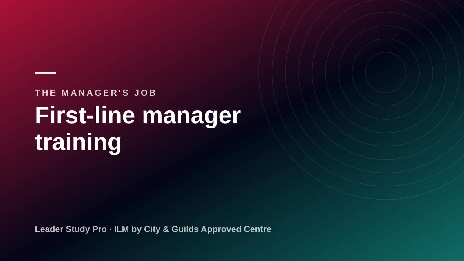 A small group of new managers in a training session