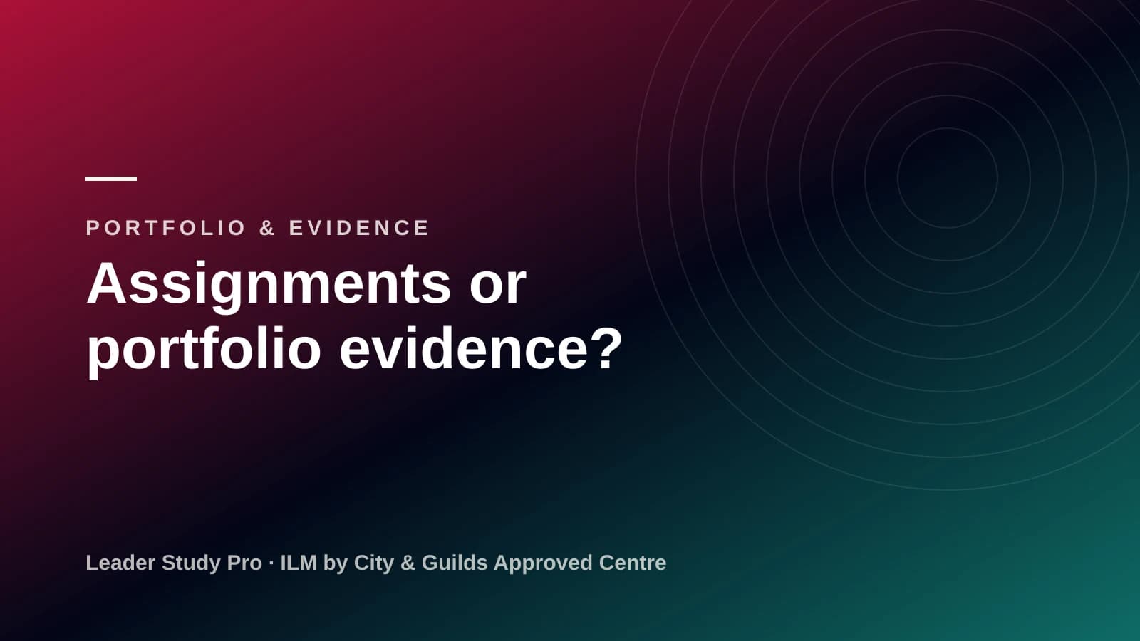 A crossed-out assignment paper next to an evidence portfolio