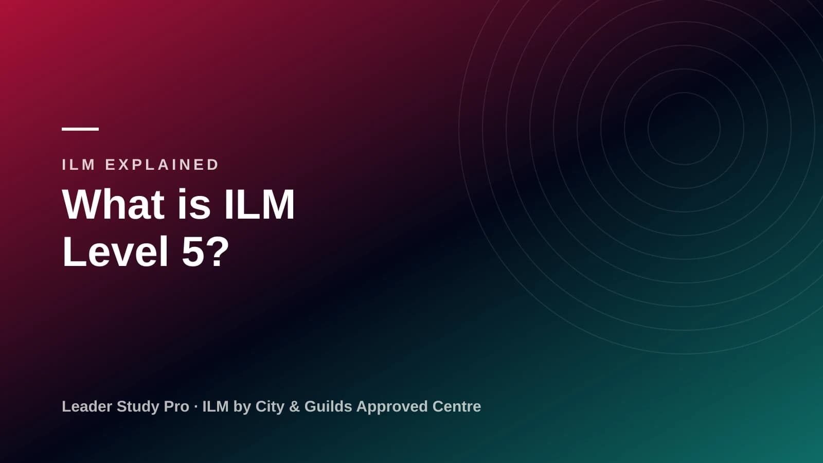 A manager mapping operational leadership responsibilities to an ILM Level 5 pathway